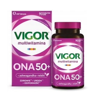 Vigor Multiwitamina Ona 50+, 90 tabletek - zdjęcie produktu