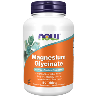 Now Foods Magnesium Glycinate, diglicynian magnezu, 180 tabletek - zdjęcie produktu