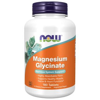 Now Foods Magnesium Glycinate, diglicynian magnezu, 180 tabletek - zdjęcie produktu