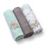 BabyOno Natural Bamboo, naturalne pieluszki bambusowe, 70 x 70 cm, szaro-niebieskie, 3 sztuki - miniaturka  zdjęcia produktu