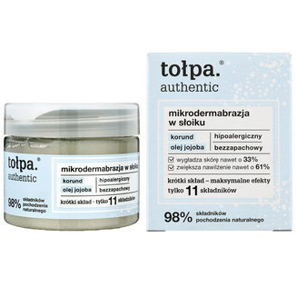 Tołpa Authentic, mikrodermabrazja w słoiku, 65 g - zdjęcie produktu