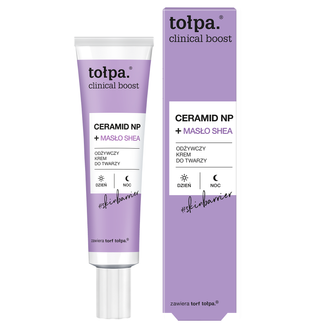 Tołpa Clinical Boost Ceramid NP + masło shea, odżywczy krem do twarzy, 40 ml - zdjęcie produktu