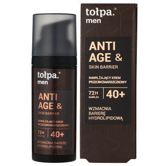 Tołpa Men Anti Age & Skin Barrier, nawilżający krem przeciwzmarszczkowy 40+, 50 ml USZKODZONE OPAKOWANIE - zdjęcie produktu