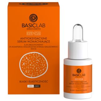 BasicLab Esteticus, antyoksydacyjne serum wzmacniające, 0,5% ergotioneiny, 15 ml - zdjęcie produktu