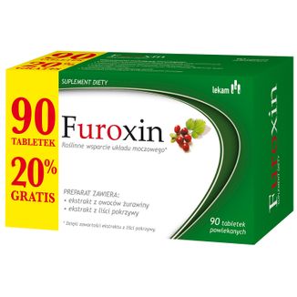 Furoxin,  90 tabletek powlekanych USZKODZONE OPAKOWANIE - zdjęcie produktu