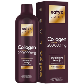 Eatyx Labs Collagen Premium 200 000 mg, smak mango-marakuja, 1000 ml KRÓTKA DATA - zdjęcie produktu