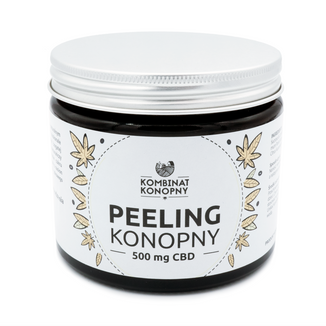 Kombinat Konopny, peeling konopny, CBD 500 mg, 250 g KRÓTKA DATA - zdjęcie produktu