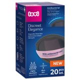 Lovi Discreet Elegance, wkładki laktacyjne, antybakteryjne, czarne, 20 sztuk - miniaturka zdjęcia produktu