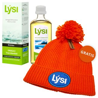 Lysi Tran Islandzki, smak cytrynowo-miętowy, 240 ml + Czapka gratis - zdjęcie produktu