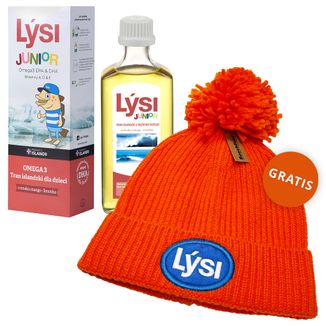 Lysi Tran Islandzki dla Dzieci, smak mango-limonka, 240 ml + Czapka gratis - zdjęcie produktu