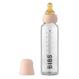 Bibs Baby Glass Bottle, butelka szklana ze smoczkiem kauczukowym o wolnym przepływie, Blush, od urodzenia, 225 ml - miniaturka zdjęcia produktu