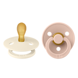 Bibs Colour, smoczek uspokajający, kauczukowy, symetryczny, rozmiar 1, Ivory & Blush, od urodzenia, 2 sztuki - miniaturka zdjęcia produktu