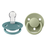 Bibs De Lux, smoczek uspokajający, silikonowy, okrągły, rozmiar one-size, Island Sea & Sage, 0-36 miesięcy, 2 sztuki - miniaturka zdjęcia produktu