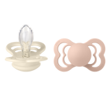 Bibs Supreme, smoczek uspokajający, silikonowy, symetryczny, rozmiar 2, Ivory & Blush, od 6 miesiąca, 2 sztuki - miniaturka zdjęcia produktu