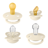 Zestaw Bibs Try-It Collection, smoczki uspokajające, kauczukowe i silikonowe, rozmiar 1, 0-6 miesięcy, Ivory, 4 sztuki - miniaturka zdjęcia produktu