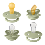 Zestaw Bibs Try-It Collection, smoczki uspokajające, kauczukowe i silikonowe, rozmiar 1, 0-6 miesięcy, Sage, 4 sztuki - miniaturka zdjęcia produktu