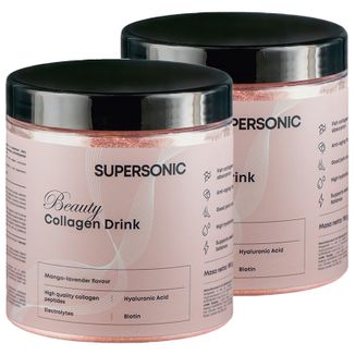 Zestaw Supersonic Beauty Collagen Drink, smak mango, 2 x 185 g - zdjęcie produktu