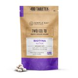 Simple Day Biotyna 4 x Tak z naturalnym krzemem, 400 tabletek - miniaturka zdjęcia produktu