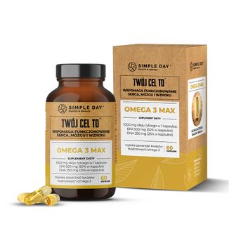 Simple Day Omega 3 Max, 60 kapsułek - zdjęcie produktu