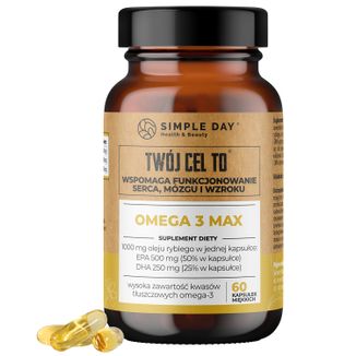 Simple Day Omega 3 Max, 60 kapsułek - zdjęcie produktu