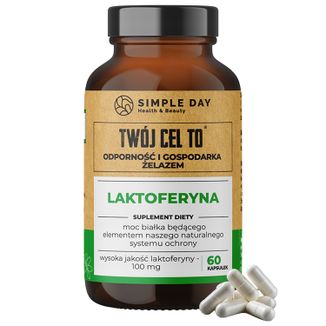 Simple Day Laktoferyna, 60 kapsułek - zdjęcie produktu