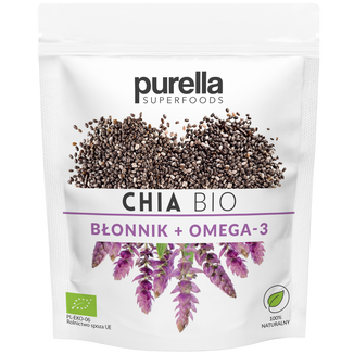 Purella Superfoods Chia Bio, nasiona, XL, 200 g - zdjęcie produktu