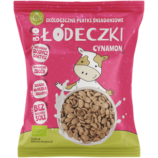 Helpa Bio Łódeczki Cynamon, ekologiczne płatki śniadaniowe, 260 g - zdjęcie produktu