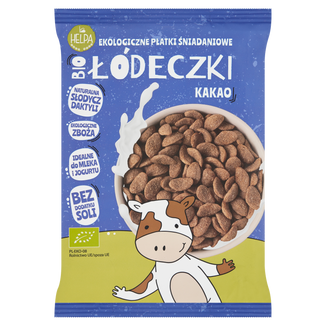 Helpa Bio Łódeczki Kakao, ekologiczne płatki śniadaniowe, 260 g KRÓTKA DATA - zdjęcie produktu