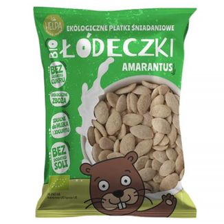 Helpa Bio Łódeczki Amarantus, ekologiczne płatki śniadaniowe, 200 g - zdjęcie produktu