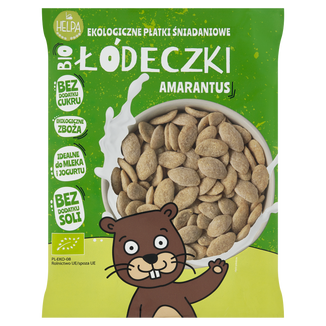 Helpa Bio Łódeczki Amarantus, ekologiczne płatki śniadaniowe, 200 g - zdjęcie produktu