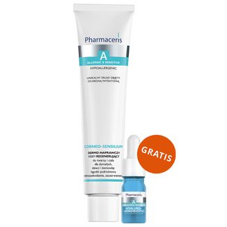 Pharmaceris A Corneo Sensilium, dermo-naprawczy krem regenerujący, 75 ml + Hyaluro-Sensibio, intensywnie nawilżające serum, 4 ml gratis - zdjęcie produktu