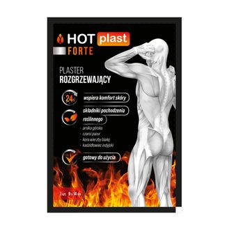 Hot Plast Forte, plaster rozgrzewający, 9 cm x 14 cm, 1 sztuka - zdjęcie produktu