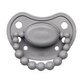 Luu Kids, smoczek uspokajający, pozycjonujący, silikonowy, Lovely Gray, od 6 miesiąca, 1 sztuka - miniaturka zdjęcia produktu