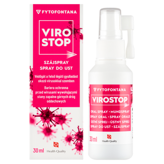 Fytofontana ViroStop, doustny spray ochronny przed wirusami wywołującym zapalenie górnych dróg oddechowych, 30 ml - zdjęcie produktu