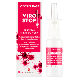 Fytofontana ViroStop, spray do nosa chroniący przed wirusami wywołującym zapalenie górnych dróg oddechowych, 20 ml - zdjęcie produktu