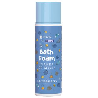 Hiskin Kids Bath Foam, niebieska pianka do mycia, jagoda, 250 ml - zdjęcie produktu