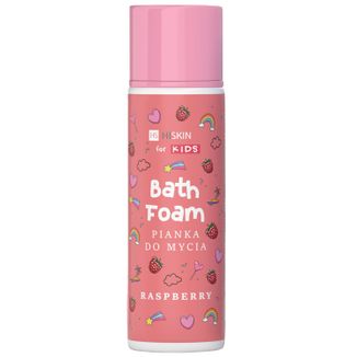 Hiskin Kids Bath Foam, różowa pianka do mycia, malina, 250 ml - zdjęcie produktu