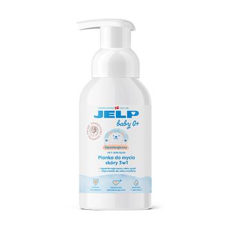 Jelp Baby 0+, hipoalergiczna pianka do mycia skóry 3w1, od 1 dnia życia, 250 ml USZKODZONE OPAKOWANIE - zdjęcie produktu