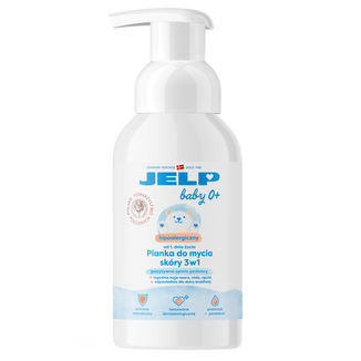 Jelp Baby 0+, hipoalergiczna pianka do mycia skóry 3w1, od 1 dnia życia, 250 ml - zdjęcie produktu