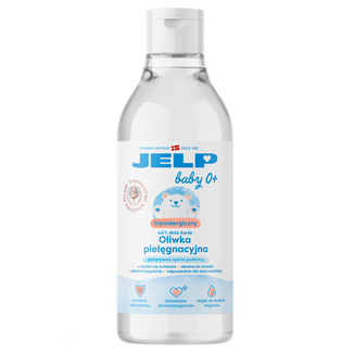 Jelp Baby 0+, hipoalergiczna oliwka pielęgnacyjna, od 1 dnia życia, 200 ml - zdjęcie produktu