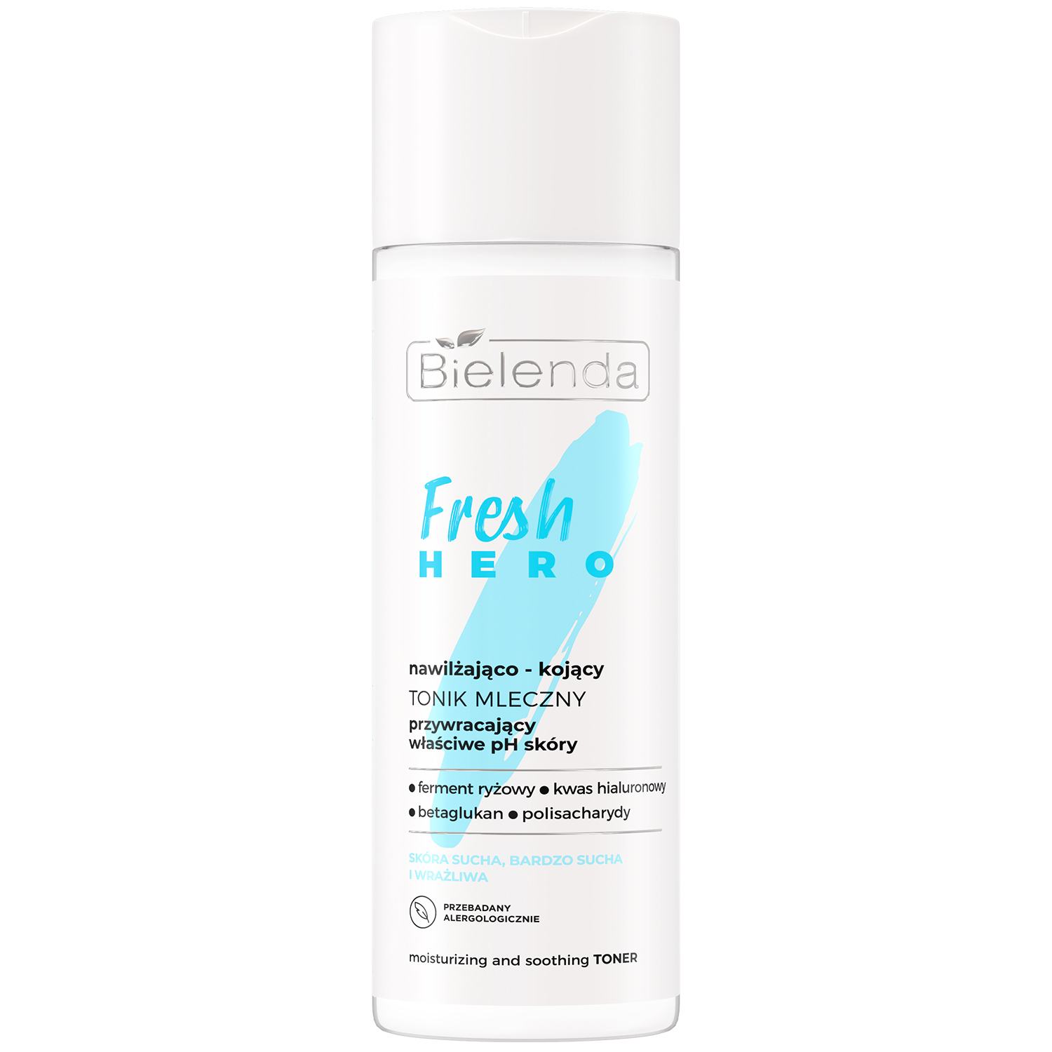 Nieznana Bielenda Fresh Hero, feuchtigkeitsspendend-beruhigend Tonikum Milch wiederherstellend pH Haut, 200 ml — Inhaltsstoffe und Bewertung