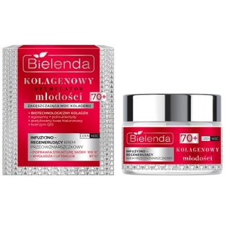 Bielenda Kolagenowy Stymulator Młodości 70+, infuzyjno-regenerujący krem przeciwzmarszczkowy, 50 ml - zdjęcie produktu