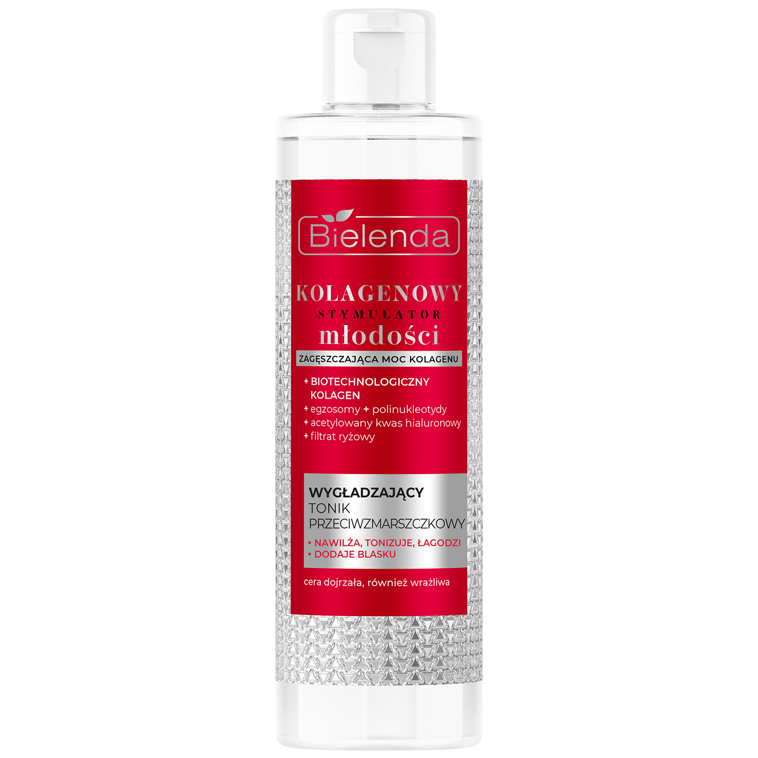 Nieznana Bielenda Kolagenowy Stymulator Młodości, wygładzający tonik przeciwzmarszczkowy, 200 ml