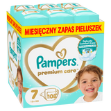 Pampers Premium Care 7 (15+ kg), pieluchy, 108 sztuk - miniaturka zdjęcia produktu