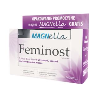Zestaw Feminost, 56 tabletek powlekanych + Magnella, 28 tabletek MRS gratis USZKODZONE OPAKOWANIE - zdjęcie produktu