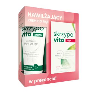 Zestaw Skrzypovita 40+, 42 tabletki powlekane + nawilżający krem do rąk, 50 ml gratis USZKODZONE OPAKOWANIE - zdjęcie produktu