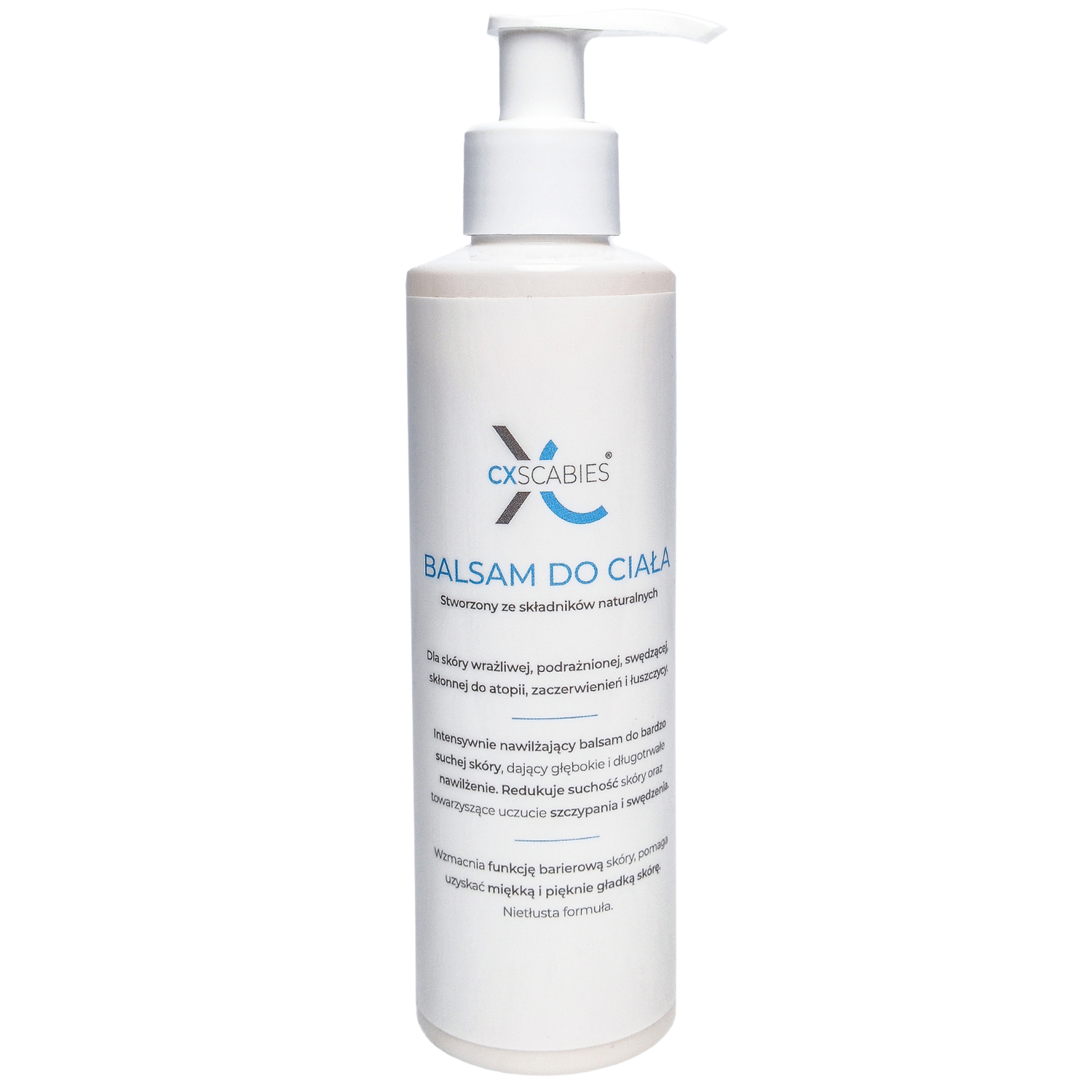 CxScabies CxScabies, balsam do pielęgnacji ciała, do skóry wrażliwej i skłonnej do atopii, 200 ml — Składniki i ocena