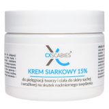 CxScabies Krem siarkowy 15%, krem do pielęgnacji twarzy i ciała, do skóry suchej i wrażliwej, 87 ml - miniaturka zdjęcia produktu