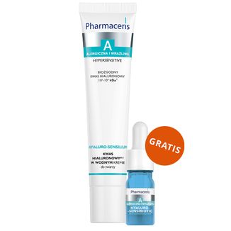 Pharmaceris A Hyaluro-Sensilium, kwas hialuronowy w wodnym kremie do twarzy, 40 ml + nawilżające serum, 4 ml gratis - zdjęcie produktu