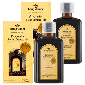 Zestaw Langsteiner Oryginalne Zioła Szwedzkie, 2 x 250 ml - zdjęcie produktu